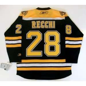    Mark Recchi Boston Bruins Home Jersey Real Rbk: Sports & Outdoors
