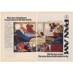 1979 Pan Am Airlines 3 Ways to Fly 747SP First Class Clipper Economy 2 