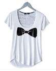 AVRIL LAVIGNE ABBEY DAWN 1984 BLACK BOW WHITE SHIRT L items in West 