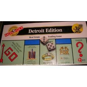  USAopoly Monopoly   Detroit Edition Toys & Games