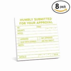  Knock Knock Sticky Notes: Humbly Submitted (Pack of 8 