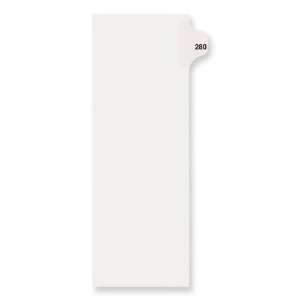  82496   Individual Side Tab Legal Exhibit Dividers Office 