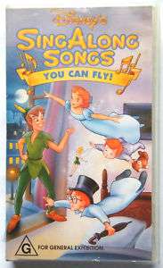 DISNEYS SING ALONG SONGS YOU CAN FLY VHS VIDEO  