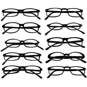  Reading Glasses Wholesale 10 Pair Black Plastic Reader Men 