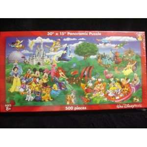  Walt Disney World Panoramic Puzzle : 500 Pieces 30 x 15 