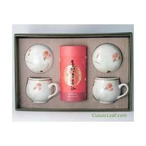    Red Flower Infuser Mug w/ Wulong Tea: Health & Personal Care