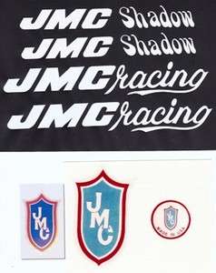   ® Racing Shadow Vinyl Rub on BMX Decal Set 1981 1985 