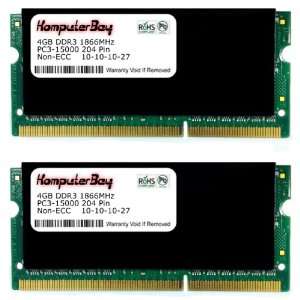  Komputerbay 8GB (2x 4GB) DDR3 PC3 15000 1866MHz SODIMM 204 