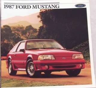 1987 87 Ford Mustang original sales brochure MINT  