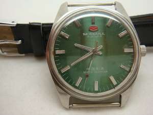 New SEAGULL 19J mens watch(green dial) date 1980s   #2  