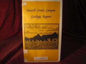 Newell Creek Canyon Geology Report 1hr 30min Oregon VHS  
