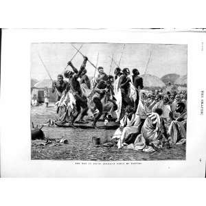  1879 War South Africa Dance Kaffirs Natives Fine Art