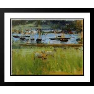  Morisot, Berthe 36x28 Framed and Double Matted Harbor in 