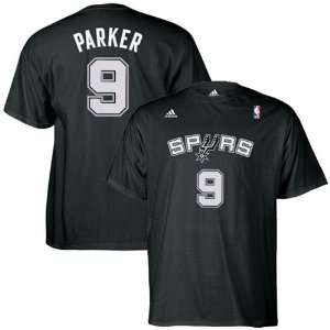 adidas San Antonio Spurs #9 Tony Parker Youth Black Game Time Player T 