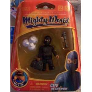  Mighty World Town Life Cary the Cat Burglar Action Figure 