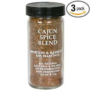 Morton & Bassett Cajun Seasoning, 1.7 Ounce Jars (Pack of 3)  