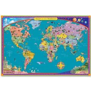  Childrens World Map Toys & Games