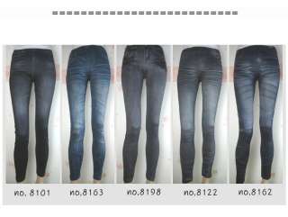 Free Shipping★New Women Slim Fit Leggings Tights Pants Denim 