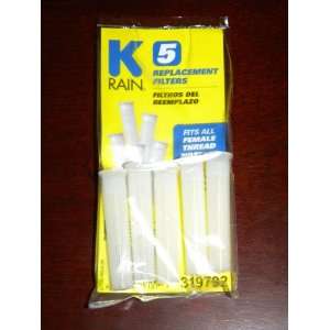  5 Pack K Rain Replacement Filters (Fits All Female Head 