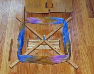 Compact Portable Oak Yarn Swift Winder Decorative base  