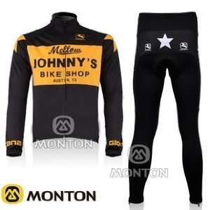   thermal fleece long sleeve cycling jersey suit c137