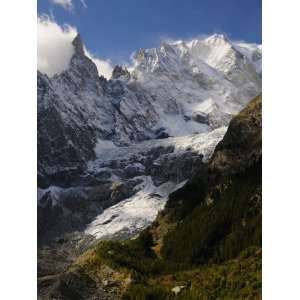 Monte Bianco (Mont Blanc) Seen from Vallee DAosta, Suedtirol, Italy 