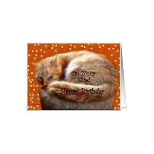  Birthday ~ Year Specific 32nd ~ Fluffy Cat Card: Toys 