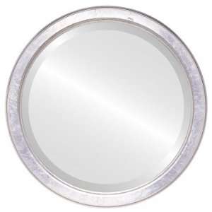  Toronto Circle in Silver Leaf with Brown Antique Mirror 