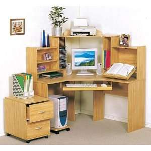  Executive Computer Workcenter Corner Desk