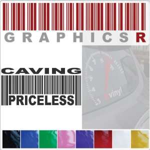  Sticker Decal Graphic   Barcode UPC Priceless Caving Cave 
