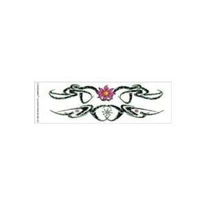  Tattoo King Temporary Tattoo W/color tribal Daisies Lower Back 