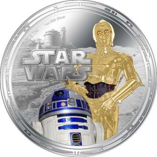 2011 Niue 4 Coin Silver Millennium Falcon Star Wars Proof Set   New 