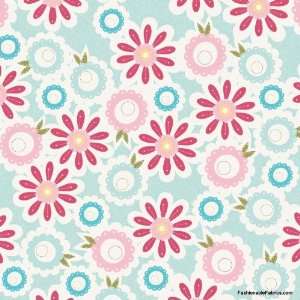   Sweet Flower on blue by Riley Blake Designs Arts, Crafts & Sewing