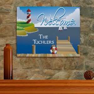  Personalized Lighthouse Canvas Wall Art: Home & Kitchen