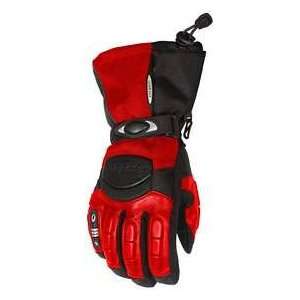 CASCADE WOMEN SN GLOVE RD/BK SIZEMED 