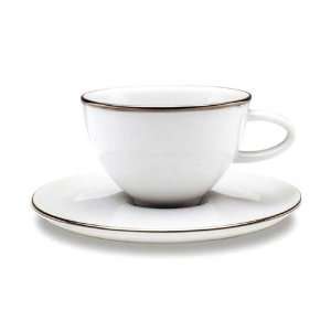 Corona Small Porcelain Coffee Cup and Saucer:  Kitchen 