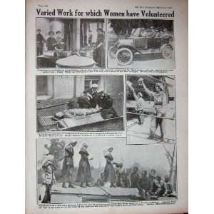  1917 WW1 Army Kitchen Womens Ambulance Corps Red Cross 
