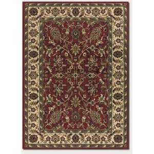   Persian Anatolia Floral Ispaghan / Red   Cream Oriental Rug: Furniture
