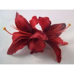  NEW Double Red Tiger Lily Clip, Limited.: Beauty