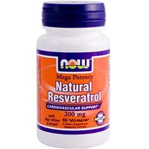  Mega Potency Natural Resveratrol Now Foods Health 