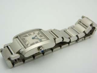 Cartier Tank Francaise 2384 Stainless Steel Ladies Quartz Watch  