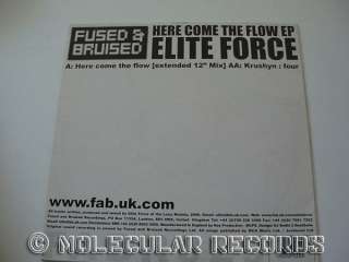 ELITE FORCE Here Come The Flow EP 12 Vinyl Breaks RARE  