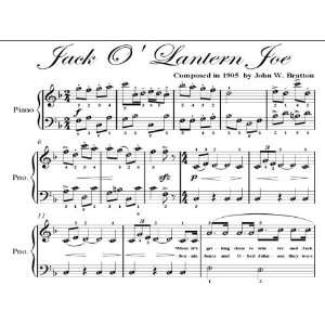   : Jack O Lantern Joe Easy Piano Sheet Music: John W. Bratton: Books
