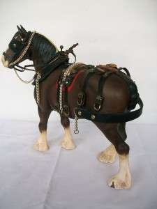 BESWICK CLYDESDALE HORSE WITH ORIGINAL HARNESS 2465   STUNNING  
