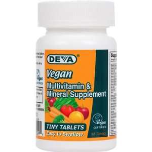 Vegetarian Supplements Deva Nutrition Vegan Tiny Tablets Multivitamin 