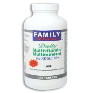  Daily Multi Vitamin / Multimineral for Adult 50+, 250 