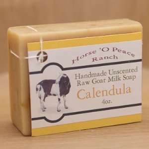    Handmade 100% Raw Goat Milk Calendula Soap (4oz./Bar) Beauty