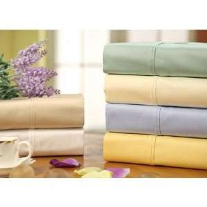 Sateen Solid Combed Cotton 300 Thread Count Sheet Set Size: California 