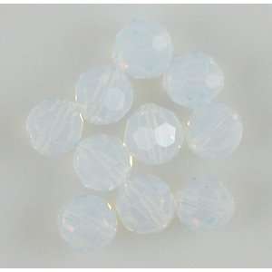  10 6mm Swarovski crystal round 5000 White Opal beads
