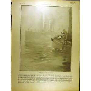 1902 Ship Sea Le Brouillard En Mer French Print